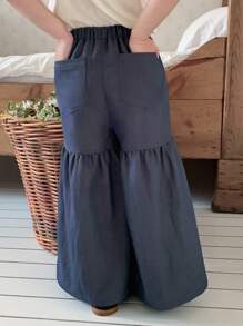 Dazy Kids Young Girls Fall Pants - Blue - View 3