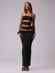 MUSERA Đầm quây không tay ôm sát, thanh lịch, với chi tiết cắt xẻ táo bạo, thích hợp cho mùa xuân hè, đi club, nghỉ lễ, bãi biển Ibiza, đám cưới, tiệc mùa thu. Đầm maxi quây không dây ôm sát, với chi tiết cắt xẻ táo bạo, thích hợp cho mùa xuân hè, các cuộc đua ngựa, kỳ nghỉ, đám cưới, lễ tốt nghiệp, đầm dài gợi cảm. - màu đen - Xem 4