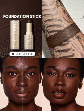 Fondotinta In Stick Ad Alta Copertura Skin Magnet-Deep Coffee Fondotinta In Stick A Lunga Tenuta, Senza Pori, Impeccabile, Facile Da Usare, A Copertura Totale, Per Tutti I Tipi Di Pelle, Resistente Allo Sbiadimento, Anti-Sudore, Leggero, Cruelty-Free, Liscio, Naturale, Effetto Pelle, Traspirante, Fondotinta In Stick, Formula Delicata, Fondotinta Per Il Trucco Marchio Bellezza Trucco Cosmetico Per Donne Ragazze Perfetto Per Autunno Inverno Ideale Per Y2K Elegante Moda Adatto Per Compleanno Natale Presente Festa Pronto Migliore Colore