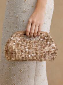 MOTF PREMIUM VÍ DA PU SEQUIN - Cà phê - Xem 5