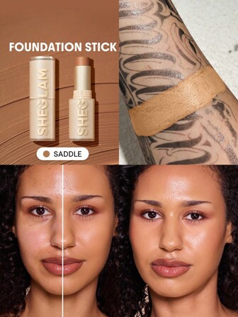 Skin Magnet Foundation Stick Mit Hoher Deckkraft, Sattelform, Langanhaltend, Porenlos, Makellos, Einfach Anzuwenden, Foundation Stick Mit Voller Deckkraft, FüR Alle Hauttypen, Lichtecht, SchweißFest, Schwerelos, Tierversuchsfrei, Glattes, NatüRliches, HautäHnliches Finish, Atmungsaktiver Foundation Stick, Sanfte Formel, Foundation-Make-Up Marke SchöNheit Make-Up Kosmetik FüR Damen MäDchen Perfekt FüR Herbst Winter Ideal FüR Y2K Schick Mode Geeignet FüR Geburtstag Weihnachten PräSent Party Fertig Beste Farbe