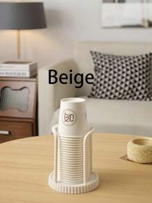 一黑一白，2 件塑料材质纸杯分配器，一次性纸杯储存器，浴室杯分配器，台面咖啡杯收纳盒，漱口水漱口杯架，可容纳 5 盎司纸杯 - 彩色 - 查看 6