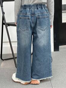 DAZY Young Girl Wide Leg Jeans Fall, Winter - Blue - View 7