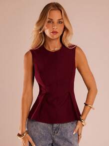 SHEIN Forever 21 Mùa Thu & Đông Halloween Giáng Sinh Năm Mới Đi chơi Lễ tốt nghiệp Dạ hội Thanh lịch Trang trọng Sang trọng Sành điệu Công sở Thường ngày Sinh nhật/Văn phòng/Nhạc đồng quê Buổi hòa nhạc/Câu lạc bộ Gợi cảm/Miền Tây/Công sở/Thời trang đường phố/Cổ điển/Lễ hội/Cocktail/Rave/Dạ hội/Hawaii/Sân bay/Vui nhộn/Cơ bản/Bữa sáng muộn/Phong cách những năm 2000/Phong cách quý tộc/Nhà thờ/Lễ hội trường/Sang trọng/Tiệc tùng/Kín đáo/Hẹn hò/Mùa Thu/Mùa Đông Áo có khóa kéo phía trước - Màu Đỏ Sâu - Xem 4