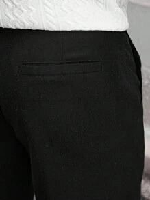 Manfinity CasualCool Men's Casual Commuter Everyday Solid Color Slant Pocket Straight Leg Pants Men Pants Casual Pants For Men Straight Loose Flax Pants Men Breathable Pants Men,Men's Black Versatile Cotton And Linen Blend Straight-Leg Fitted Suit Pants, Casual Long Pants, Men's Pants, Men's Straight-Leg Pants, Fall