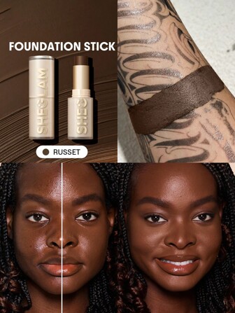 Base De Maquillaje En Barra Skin Magnet High Coverage, Color Rojizo, De Larga DuracióN, Sin Poros, Impecable, FáCil De Usar, Cobertura Total, Para Todo Tipo De Piel, Resistente Al Sudor, Liviana, Libre De Crueldad Animal, Acabado Suave Y Natural Similar A La Piel, Base De Maquillaje En Barra Transpirable, FóRmula Suave, Maquillaje De Base Marca Belleza Maquillaje CosméTico Para Mujeres NiñAs Perfecto Para OtoñO Invierno Ideal Para Y2K Elegante Moda Adecuado Para CumpleañOs Navidad Presente Fiesta Listo Mejor Color