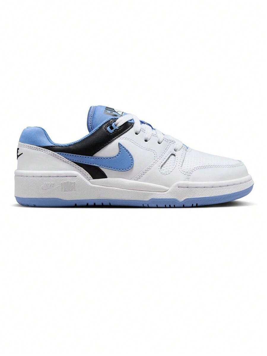 Nike Full Force Low - 女士休闲百搭舒适运动鞋，适合日常穿着 - White and Blue - 查看 1