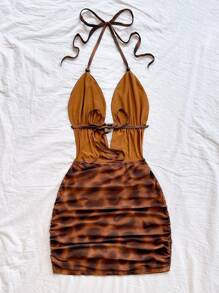 Soleia 扎染露背吊带连衣裙