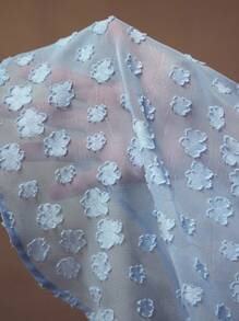 MOTF PREMIUM CAMISA TRANSPARENTE CON CALADO - Azul - Ver 7