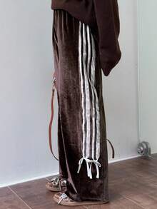 Dazy Kids Tween Girls Daily Casual Pants, Autumn - Brown - View 4