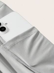 Conjunto de ropa deportiva para mujer, alta elasticidad y amigable con la piel, adecuado para acampada al aire libre, senderismo, deportes y entrenamiento urbano - Gris - Ver 15