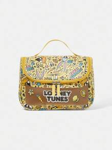 LOONEY TUNES X SHEIN 女士字母与卡通图案黄色手提包 - 黃色 - 查看 2