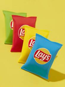 Lay's X SHEIN 4 件薯片形冰箱贴，冰箱贴的绝佳装饰，适用于厨房和办公室白板 - 彩色 - 查看 5