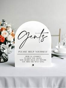 Panneau de mariage avec support Acrylique 2D plat SERVEZ-VOUS S'IL VOUS PLAÎT Décoration élégante pour la douche nuptiale pour la réception, la fête, l'événement. Signalisation directionnelle Bienvenue aux invités