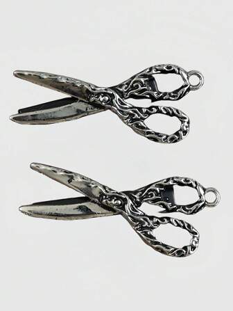 Goth Scissors Design Personalized Hair Clip Hair Accessory, Suitable For Cosplay, Minimalist, Punk, Dark Style