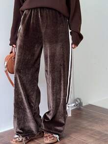 Dazy Kids Tween Girls Daily Casual Pants, Autumn - Brown - View 2