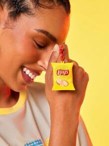 Lay's X SHEIN 薯片钥匙扣、包包挂钩 - 黃色 - 查看 5