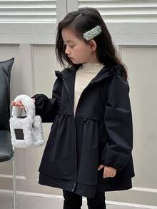 DAZY Young Girls Jacket, Fall Clothes - Navy Blue - View 9