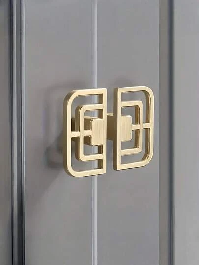 1PC Elegant Gold Cabinet Handle Extended Wardrobe Drawer Pulls Metal Finish With Hardware Antique Copper Vintage Cabinet Handles Home Decor Furniture Hardware Durable Stylish Kitchen Bathroom DIY Renovation Classic Luxury Modern Design