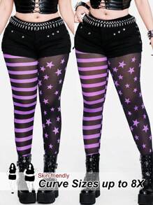SHEIN CURVE+ مقاس كبير عصري كتل الألوان تصميم كاجوال إيلاي لييس - متعدد الألوان - مشاهدة 1