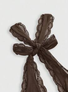 ROMWE Grunge Punk 大码女式蕾丝边 Y2K 露背吊带上衣