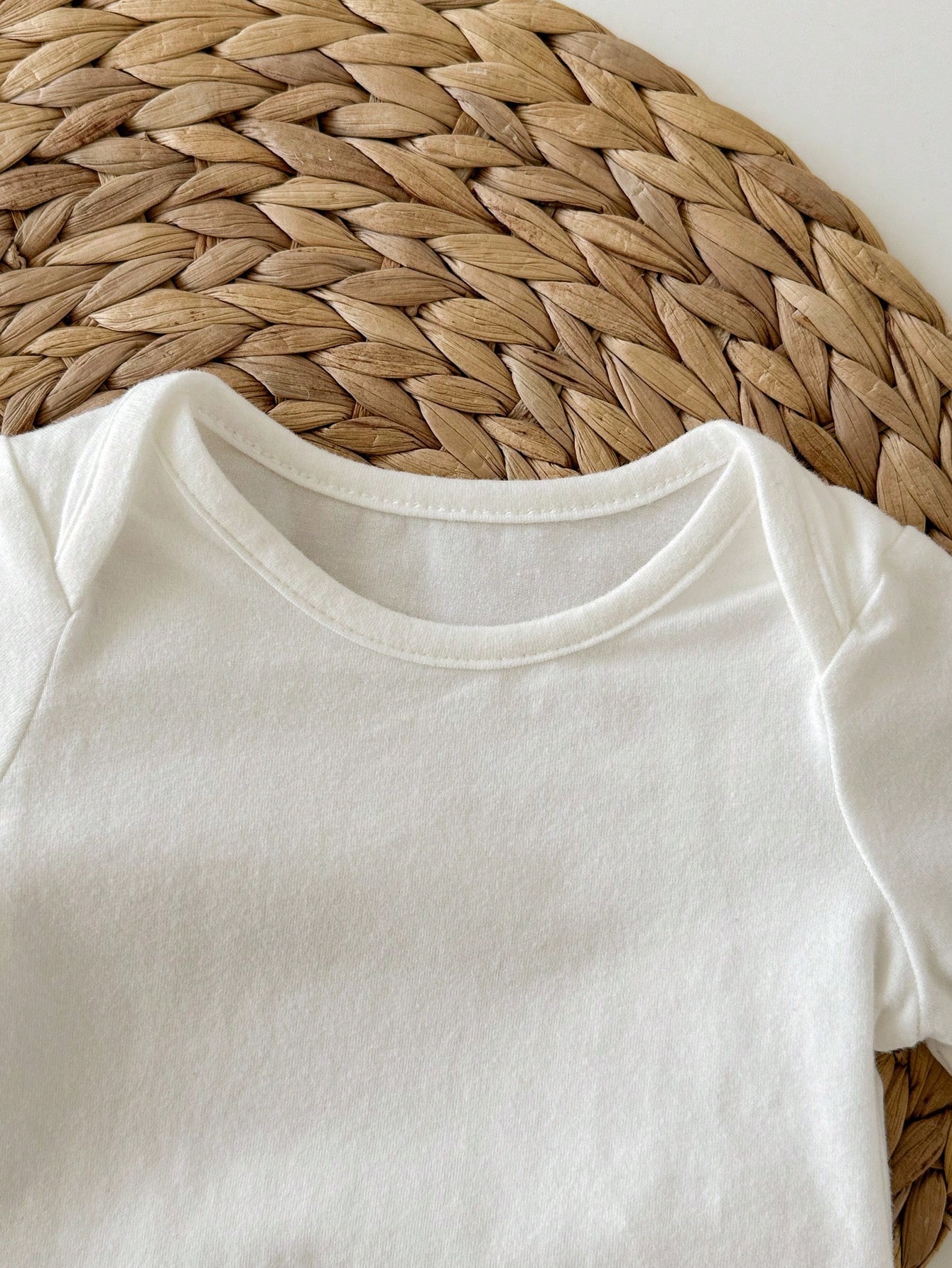 SHEIN 5 قطع رومبير كم طويل لون أحادي لطيف للأطفال...