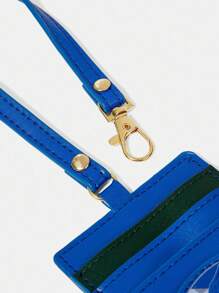 HARRY POTTER X SHEIN Hộp đựng thẻ dung lượng lớn di động có họa tiết chữ màu xanh - Màu xanh lam - Xem 6