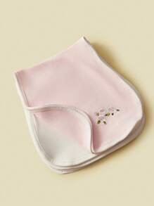 5pcs/Pack Baby Bibs, Soft Cotton Floral Embroidery Burp Cloths, Suitable For Infants Under 3 Years Old, All Seasons - Multicolor - View 4