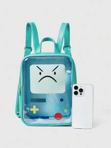 Adventure Time X ROMWE 时尚背包，大容量，便携，适合女性 - 綠色 - 查看 5