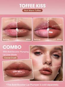SHEGLAM Bold Booster Voluminizador de labios Marca Belleza Maquillaje Cosmético para Mujeres Niñas Perfecto para Invierno Ideal para Y2K Elegante Moda Adecuado para Cumpleaños Navidad Regalo Fiesta Listo Mejor Color
