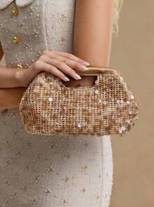 MOTF PREMIUM VÍ DA PU SEQUIN - Cà phê - Xem 1