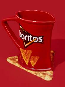 Doritos X SHEIN 1 件 / 2 件趣味薯片形状杯垫，保护桌面 - 彩色 - 查看 4