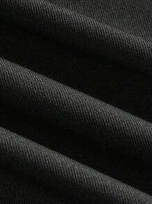 Sweetra Plus Size Elastic Waist Front Draw String Asymmetrical Hem Skort