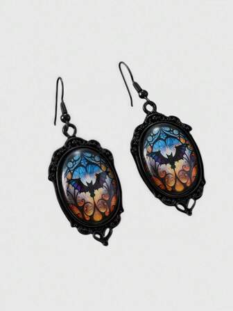 Goth Boucles d'oreilles chauve-souris style gothique