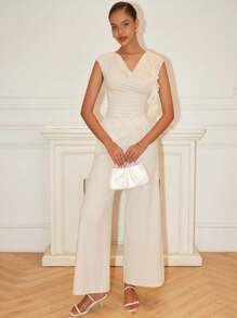 Chiquease Women Two Pieces Outfits For Daily Wear - Apricot - View 6