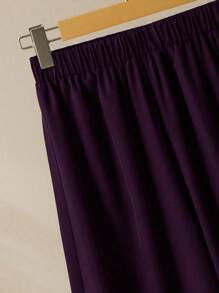 Lacomfia 女士衬衫领长袖印花阔腿长袖休闲宽松套装 - 彩色 - 查看 3