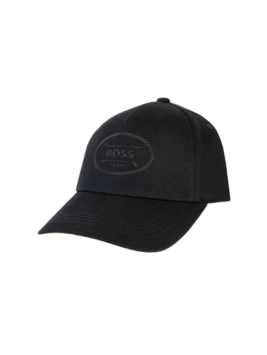 Hugo Boss 男士休闲字母图案棒球帽 - 001 Black - 查看 1