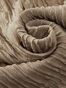 Girls Casual Top With Woven Hem And Skirt, Summer - Brown - View 6