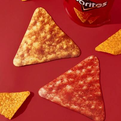 Doritos X SHEIN 1 cái / 2 cái Miếng lót ly hình khoai tây chiên vui nhộn, bảo vệ bàn làm việc