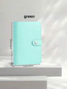 1 PIEZA Libro de ahorro de efectivo para billetes y monedas - Cartera portadora de dinero estética con cremallera, cuaderno planificador de presupuesto, organizador de billetes de dólar, bolsillo para monedas de viaje, regalo para hombres y mujeres, almacenamiento de moneda coleccionable