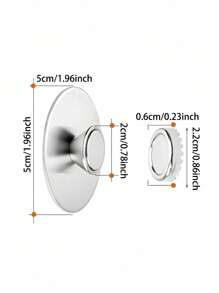 1套不锈钢磁性皂架浴室免打孔壁挂式皂架壁挂式沥水架挂钩家居浴室装饰夏季返校 - 銀色 - 查看 3