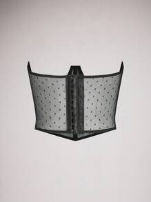 SuitURBody Hook & Eye Back Sheer Mesh Corset