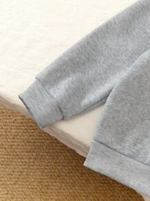 Genkimix Kids Girls' Jacket Hoodie Sweatshirt With Zipper, Butterfly Print, Versatile Top, Autumn/Winter Girls Hoodie Zipper Girls Bow Hoodie Kids Hoodies Girls Fall - Light Grey - View 4