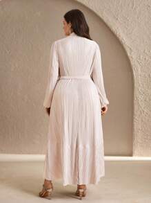 Chikora Elegantes langes Plisseekleid für Damen in Übergröße Plissee-Maxikleid Plisseekleider für Damen Elegantes Langarmkleid Langärmliges Plissee-Maxikleid in Übergröße Plissee-Maxikleid in Übergröße Elegantes Kleid in Übergröße Business-Casual-Outfits für Damen Business Casual Business Casual Kurvenreiche Damen-Outfits für Lehrerinnen Übergröße Lehrerkleid Homecoming-Kleid Winterkleider für Damen Herbstkleider für Damen Winter-Outfit für Damen Fließendes Kleid