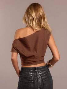 Avantive 女士浪漫舞会正式生日90年代服装商务休闲女士优雅西部装外出时尚休闲Y2K服装俱乐部办公室鸡尾酒复古紧身装狂欢节趣味优雅复古街头装度假乡村音乐会工作服朴素春假单身派对音乐会坏人基本款毕业合身牛仔女装通勤仙女风格上衣 - 棕色 - 查看 2