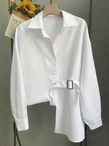 INAWLY Women's Standard Size Casual Long Sleeve Shirt Fall Cloth For Women