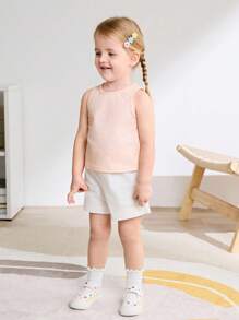 Cozy Pixies 1 双女童彩色花朵帆布魔术贴鞋，甜美可爱，舒适透气平底鞋，适合日常休闲穿着，四季皆宜 - 白色 - 查看 3