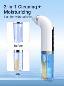 Teckwe Blackhead Remover Pore Cleaner,Vacuum Suction Face Cleaning Acne Removal Kit 3 Modes & 6 Replacement Heads For Facial Cleansing