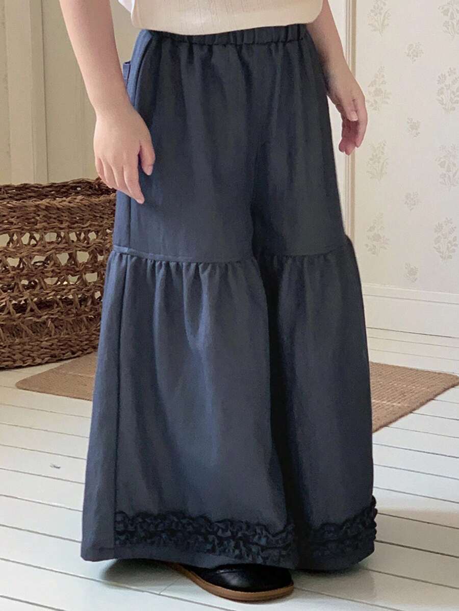 Dazy Kids Young Girls Fall Pants - Blue - View 1