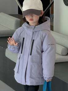 DAZY Girls Padded Coat, Fall - Purple - View 7